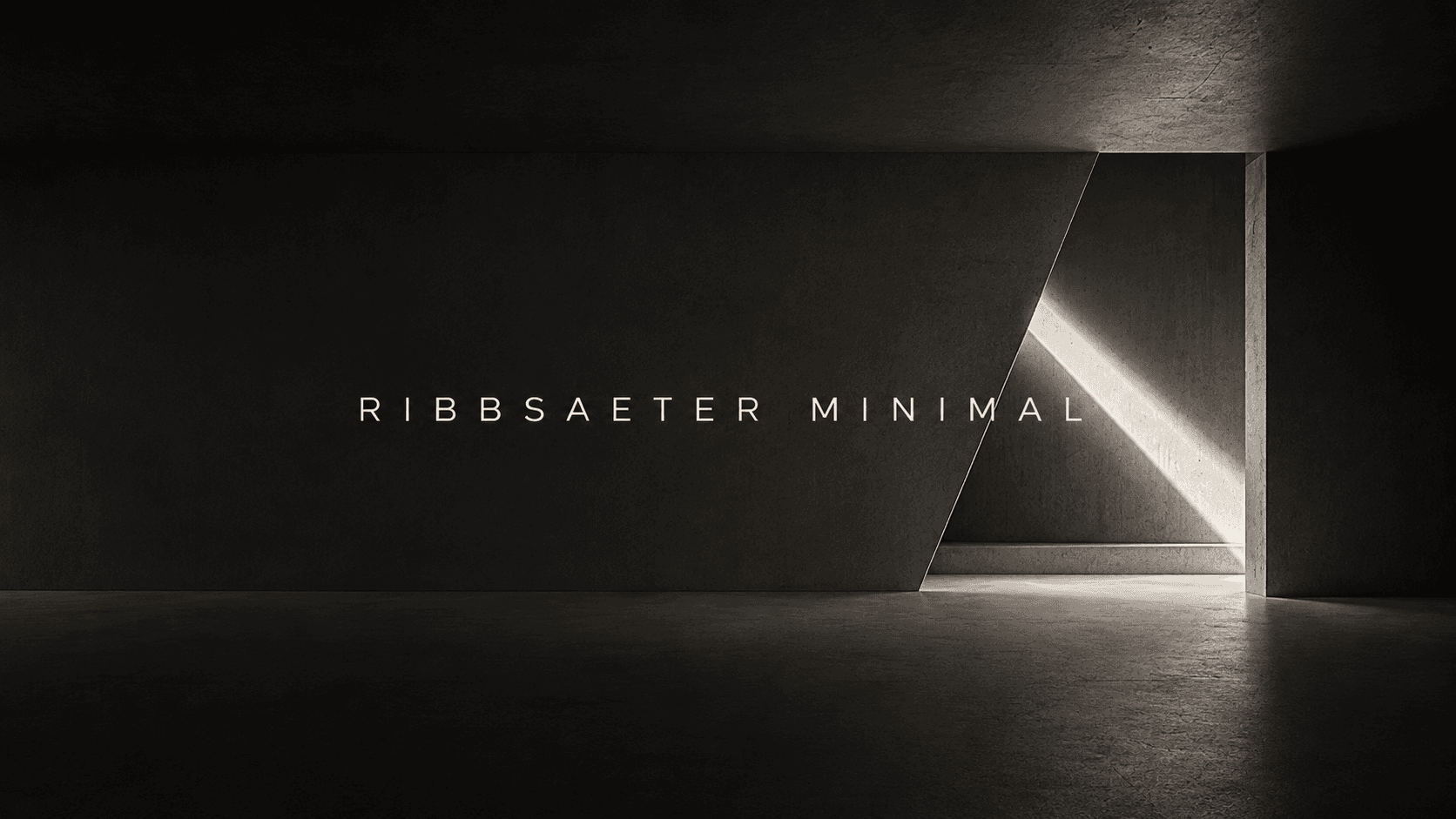 RIBBSAETER MINIMAL official artist banner and wordmark