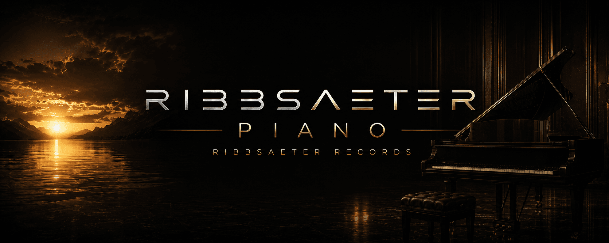 RIBBSAETER PIANO official artist banner and wordmark