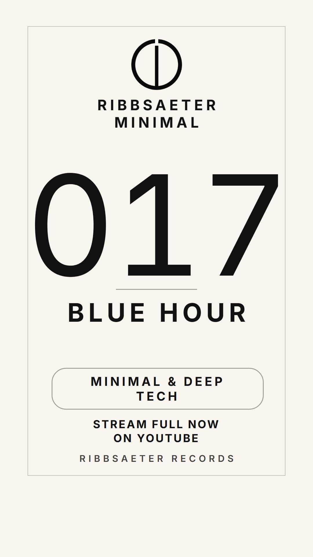 RIBBSAETER MINIMAL - #017 — BLUE HOUR