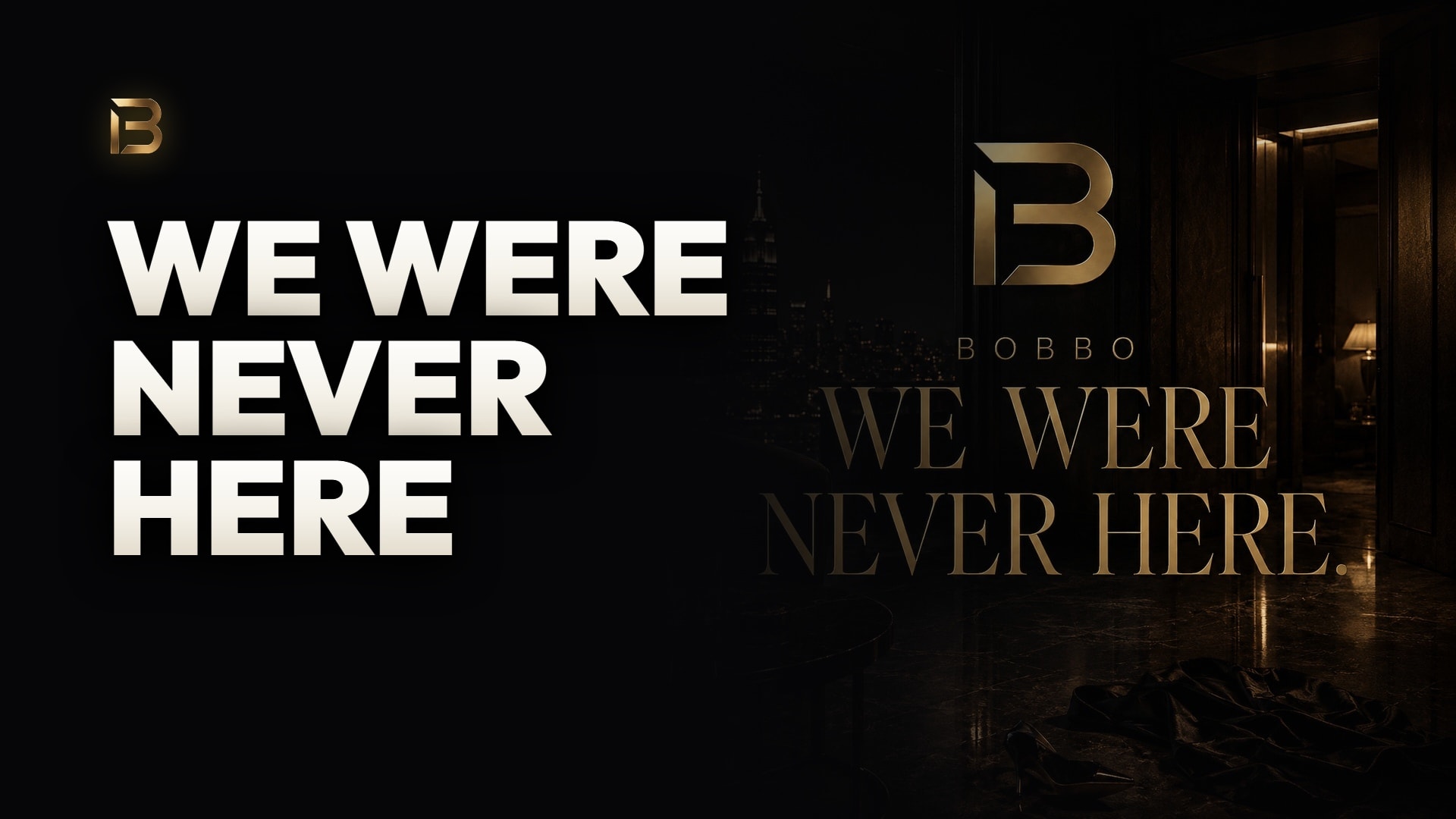 WE WERE NEVER HERE official artwork