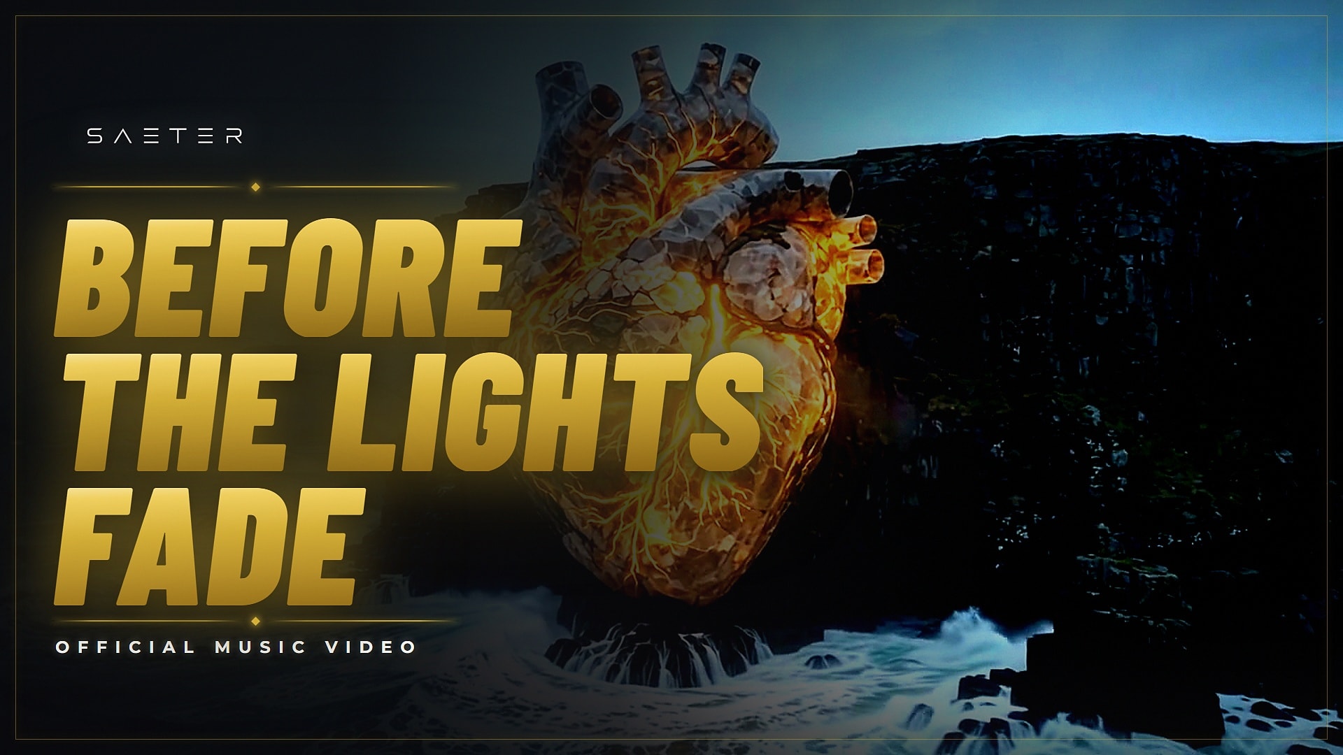 SAETER Before The Lights Fade Official Music Video cover artwork